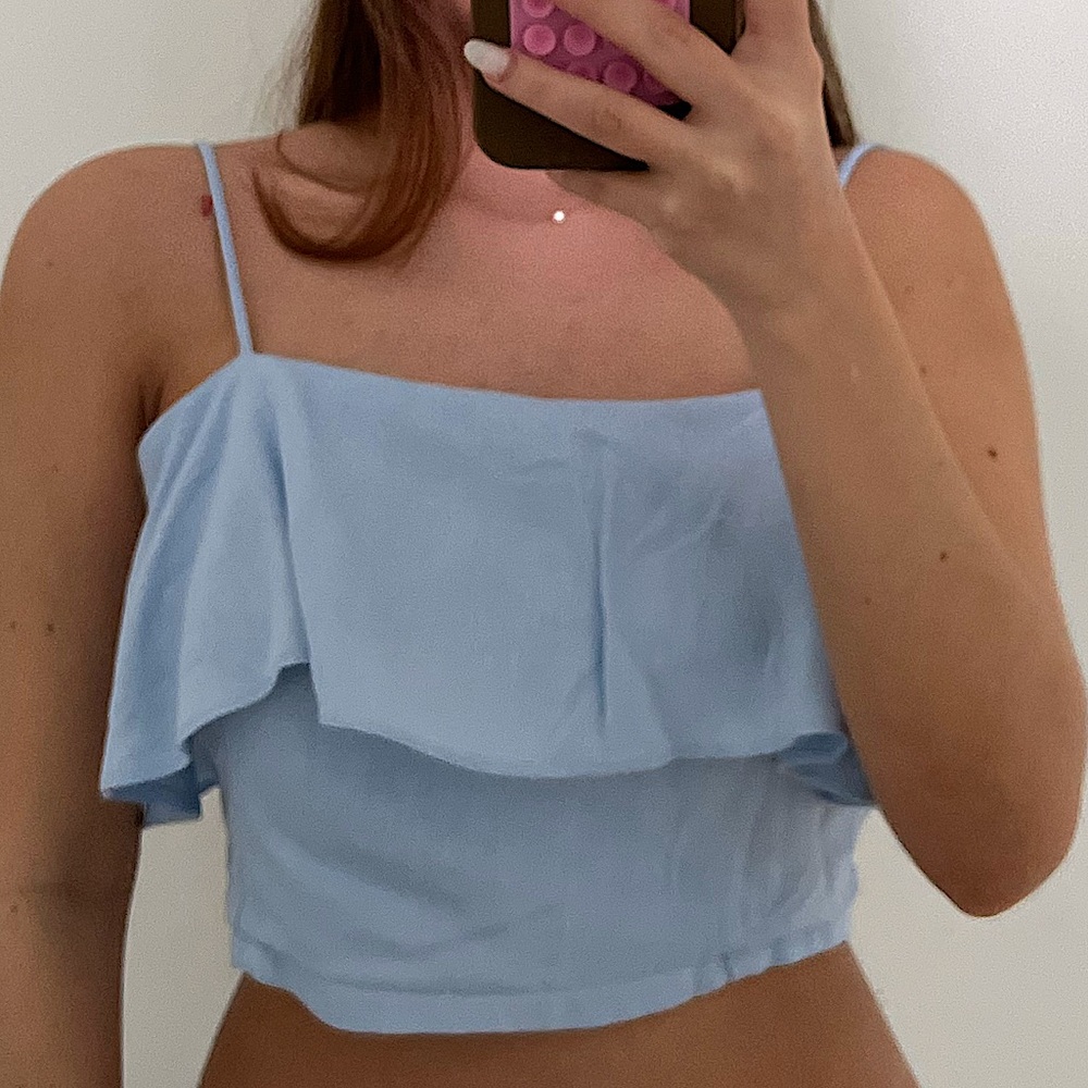 Light Blue Croptop Size S